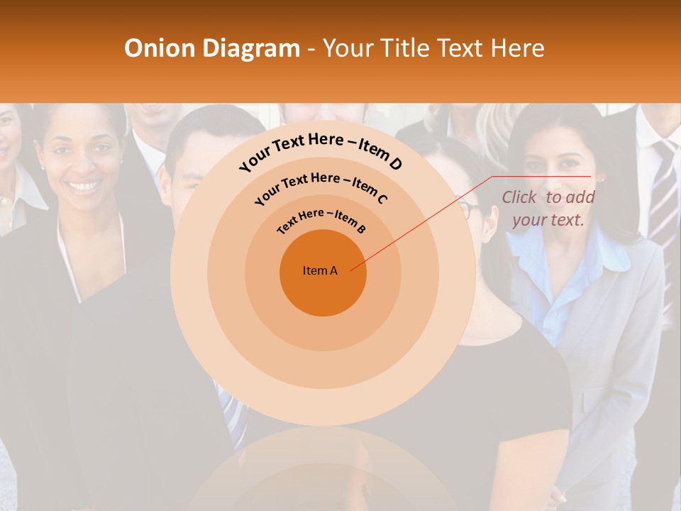 A Group Of Business People Standing Next To Each Other PowerPoint Template