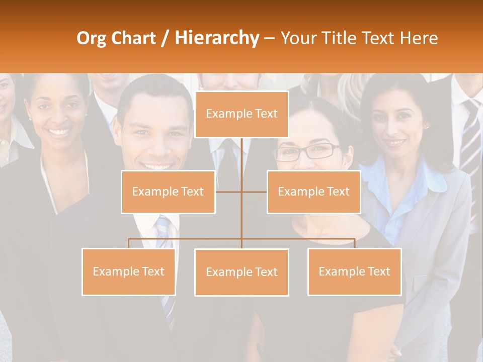 A Group Of Business People Standing Next To Each Other PowerPoint Template