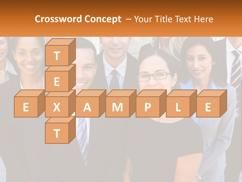 A Group Of Business People Standing Next To Each Other PowerPoint Template