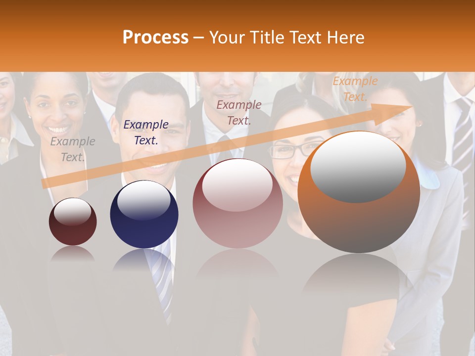 A Group Of Business People Standing Next To Each Other PowerPoint Template