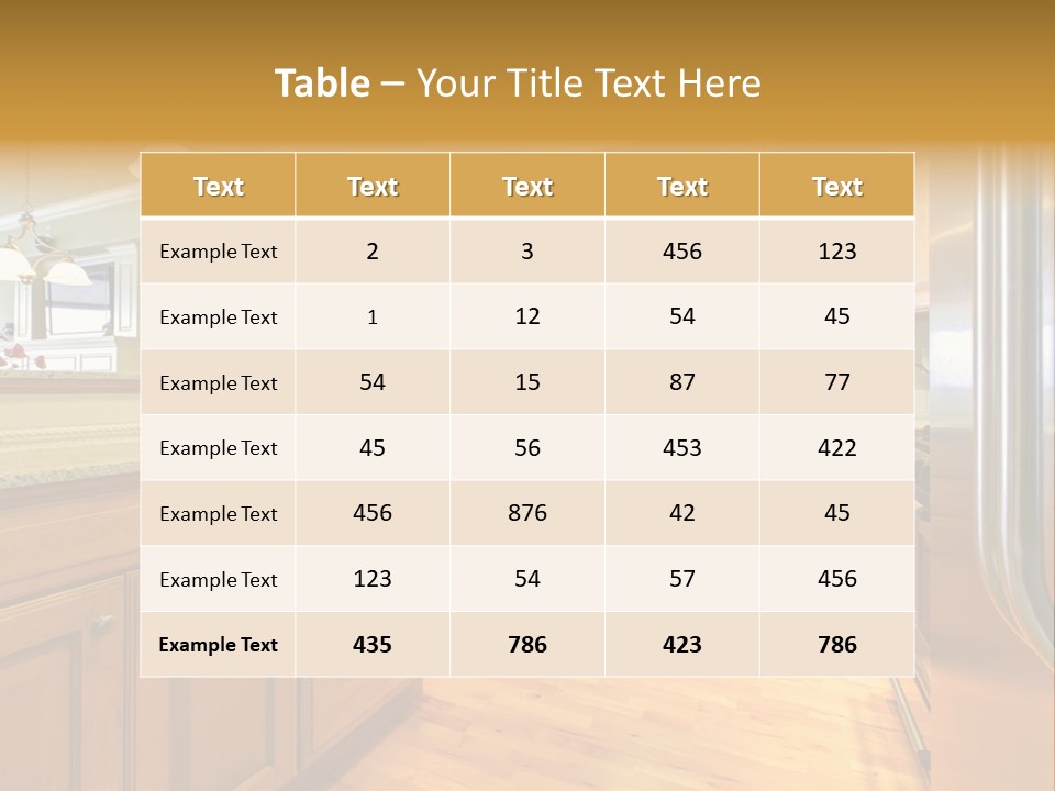 A Kitchen With Wooden Cabinets And A Stainless Steel Dishwasher PowerPoint Template
