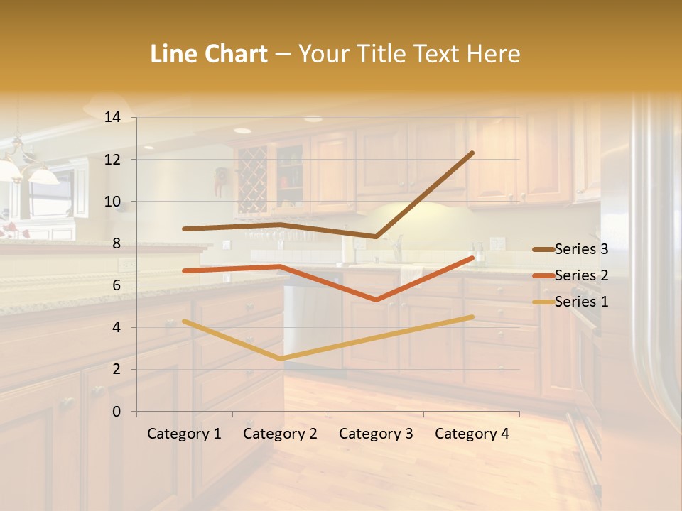 A Kitchen With Wooden Cabinets And A Stainless Steel Dishwasher PowerPoint Template
