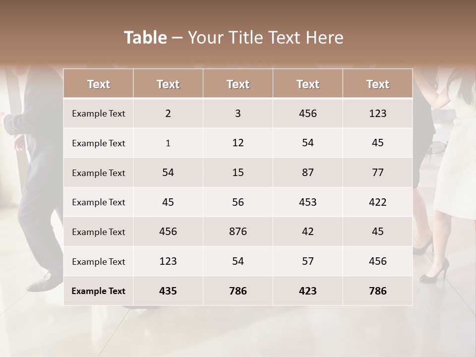 A Group Of People Standing Around Each Other In A Room PowerPoint Template