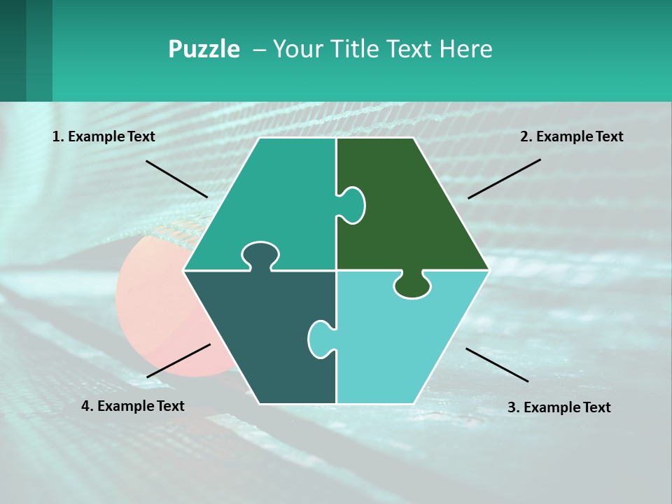 A Tennis Racket Sitting On Top Of A Tennis Court PowerPoint Template