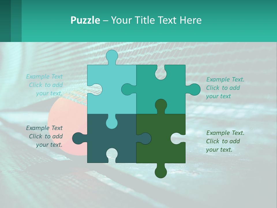 A Tennis Racket Sitting On Top Of A Tennis Court PowerPoint Template