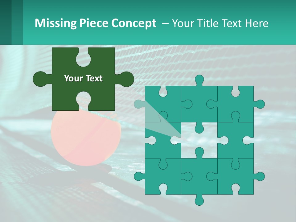 A Tennis Racket Sitting On Top Of A Tennis Court PowerPoint Template