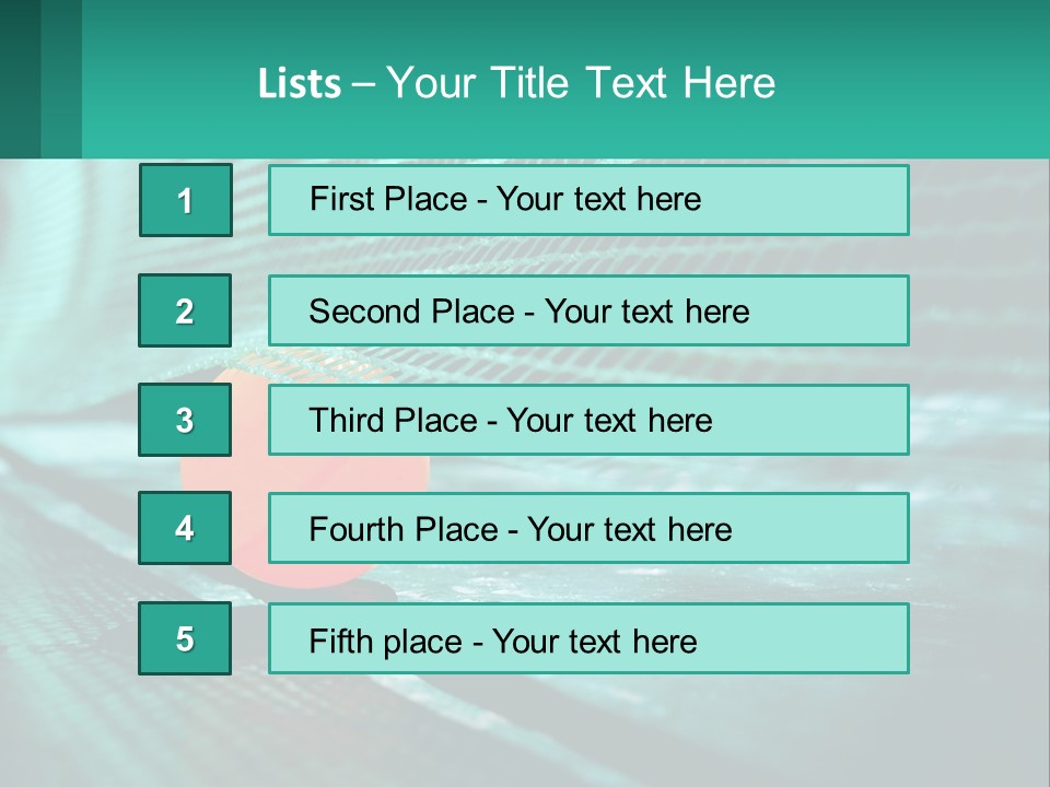 A Tennis Racket Sitting On Top Of A Tennis Court PowerPoint Template