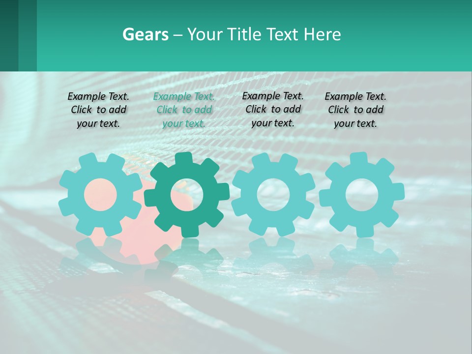 A Tennis Racket Sitting On Top Of A Tennis Court PowerPoint Template