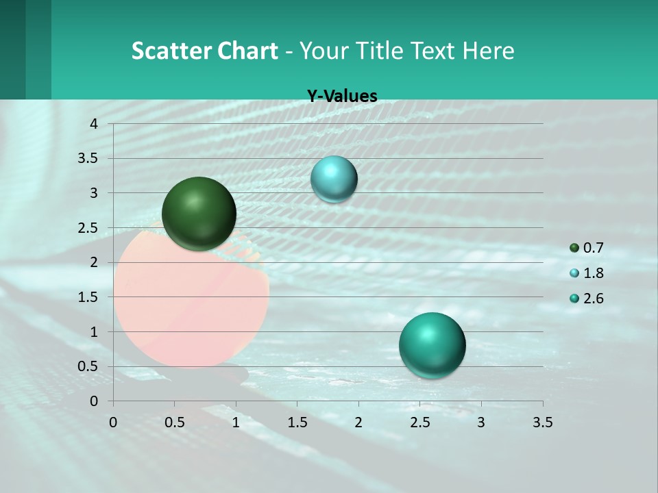 A Tennis Racket Sitting On Top Of A Tennis Court PowerPoint Template