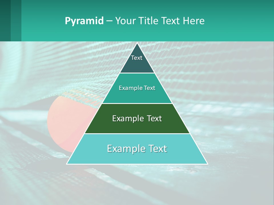 A Tennis Racket Sitting On Top Of A Tennis Court PowerPoint Template