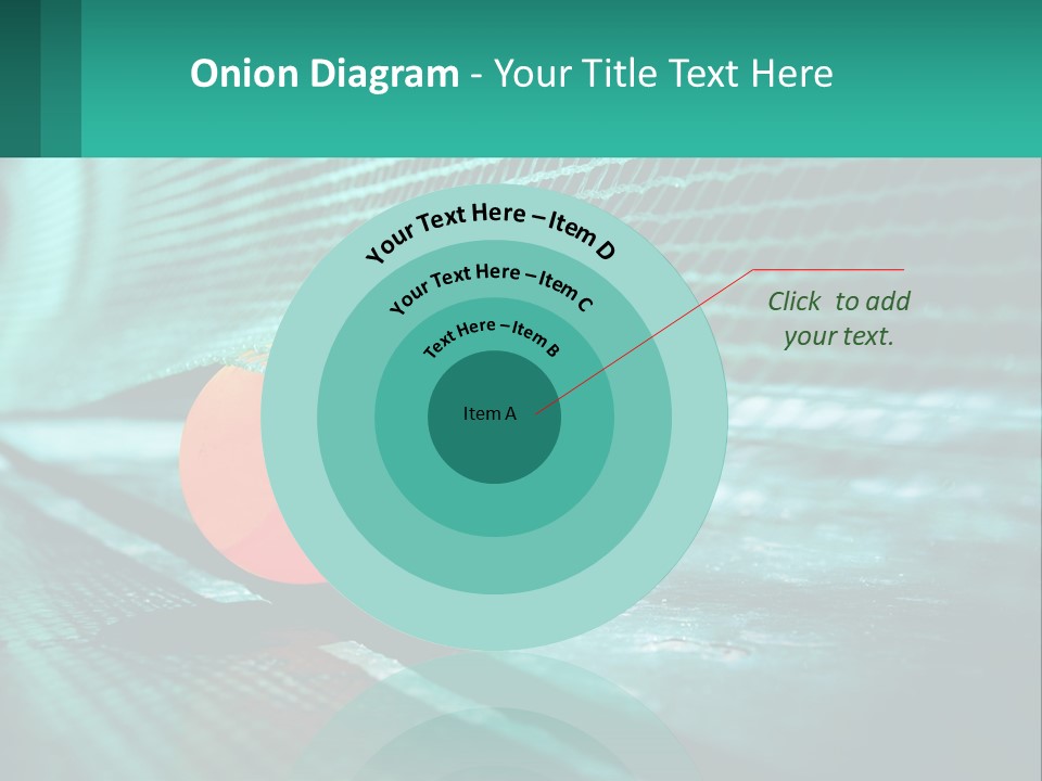 A Tennis Racket Sitting On Top Of A Tennis Court PowerPoint Template