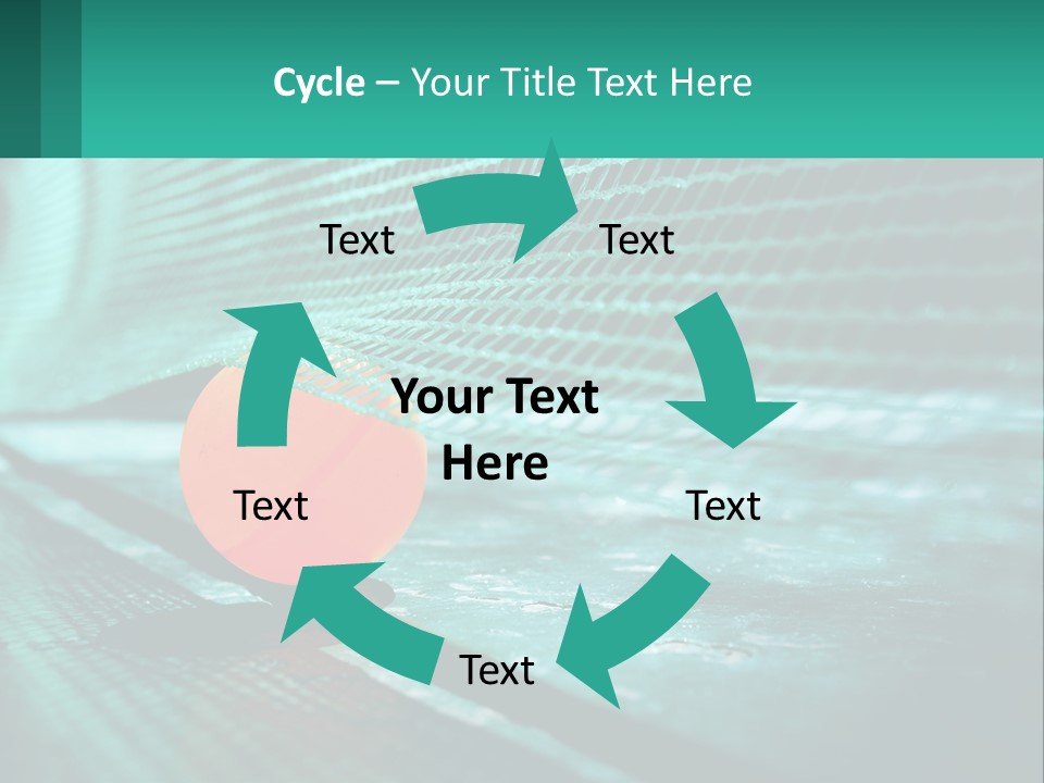 A Tennis Racket Sitting On Top Of A Tennis Court PowerPoint Template