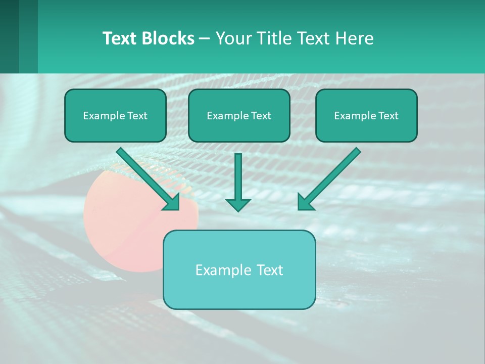 A Tennis Racket Sitting On Top Of A Tennis Court PowerPoint Template