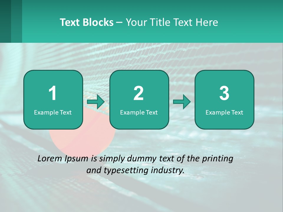 A Tennis Racket Sitting On Top Of A Tennis Court PowerPoint Template