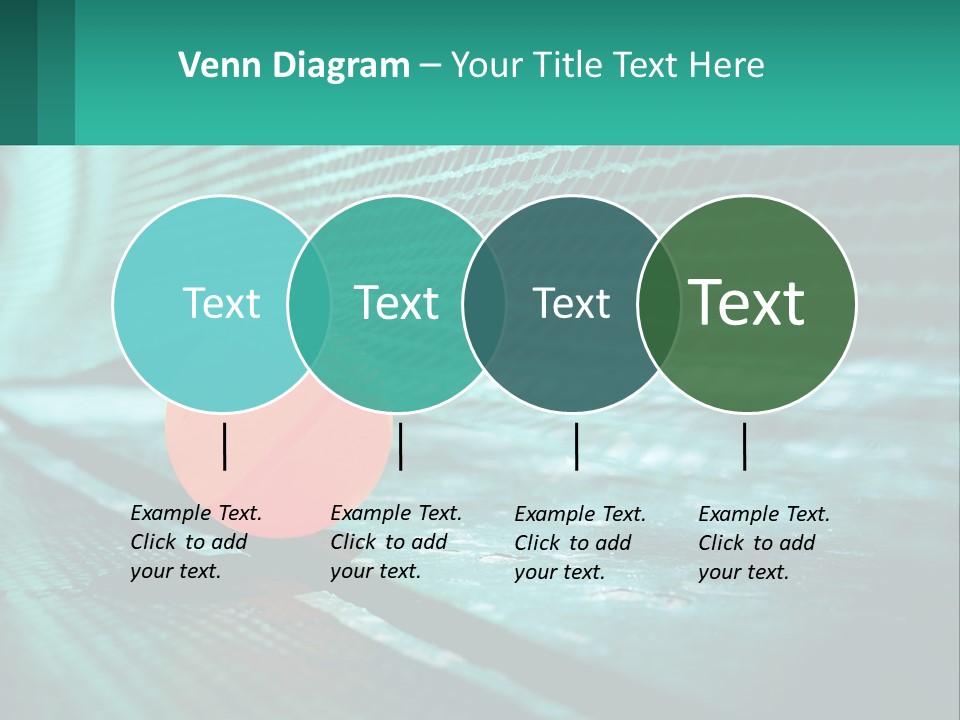 A Tennis Racket Sitting On Top Of A Tennis Court PowerPoint Template