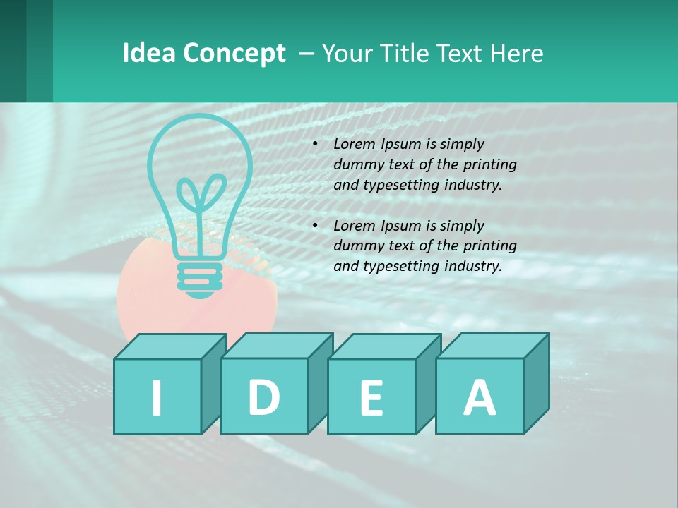 A Tennis Racket Sitting On Top Of A Tennis Court PowerPoint Template