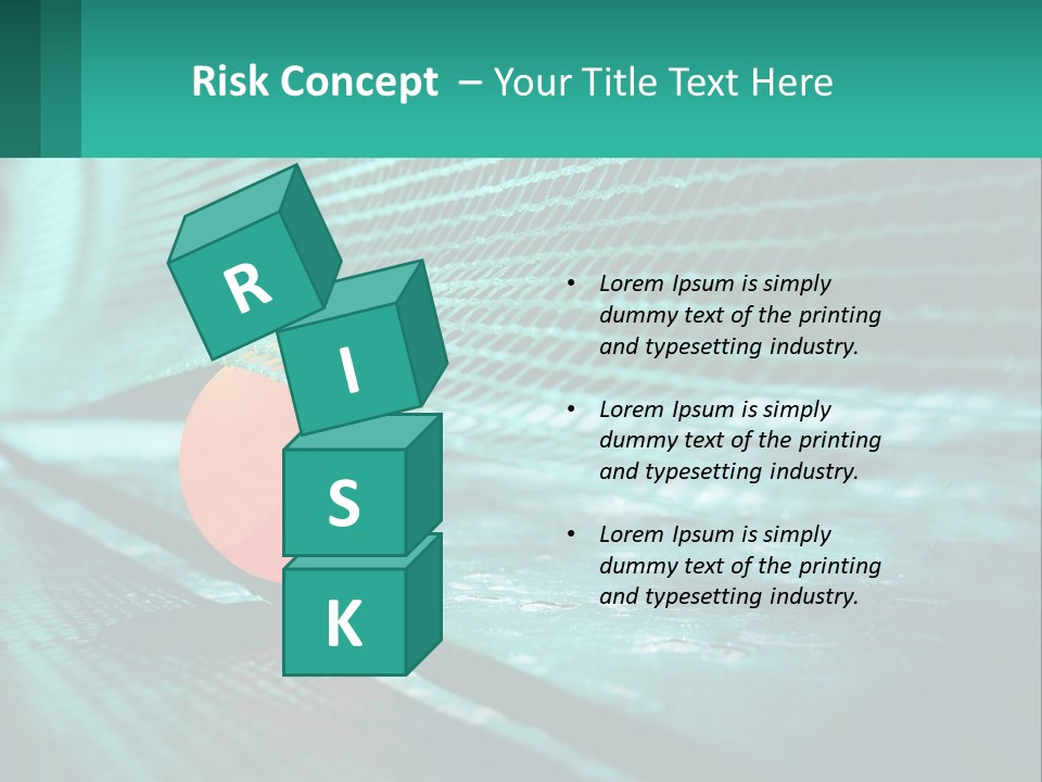 A Tennis Racket Sitting On Top Of A Tennis Court PowerPoint Template