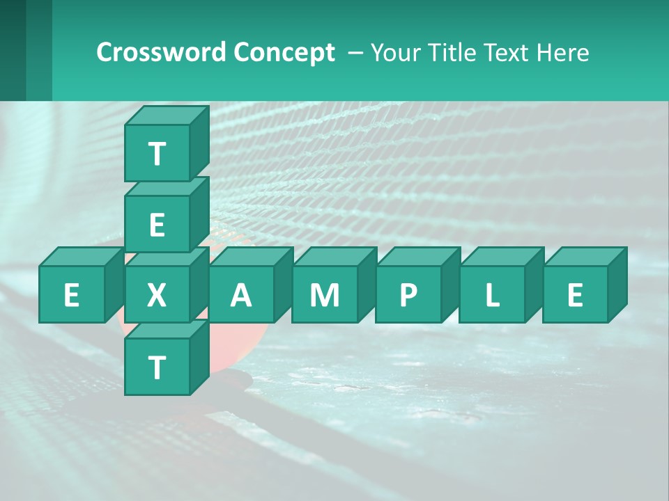 A Tennis Racket Sitting On Top Of A Tennis Court PowerPoint Template