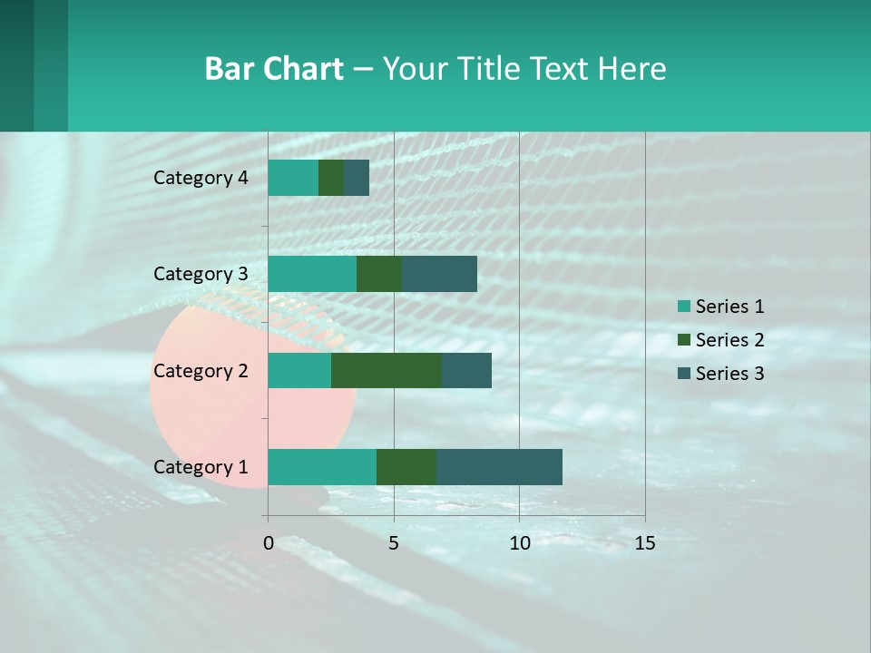 A Tennis Racket Sitting On Top Of A Tennis Court PowerPoint Template
