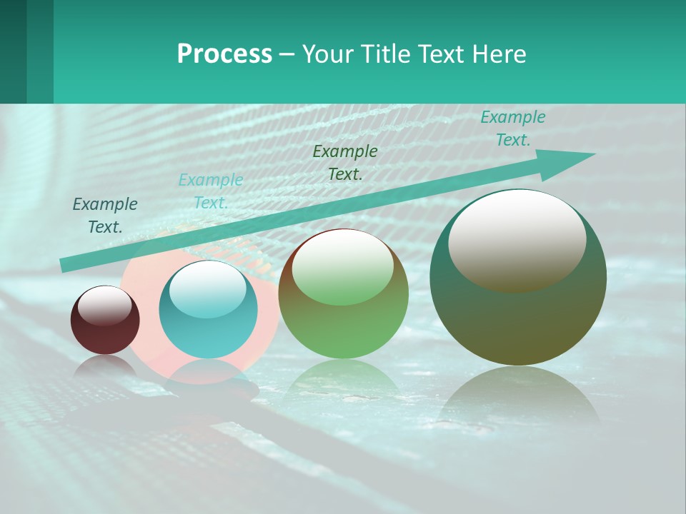 A Tennis Racket Sitting On Top Of A Tennis Court PowerPoint Template