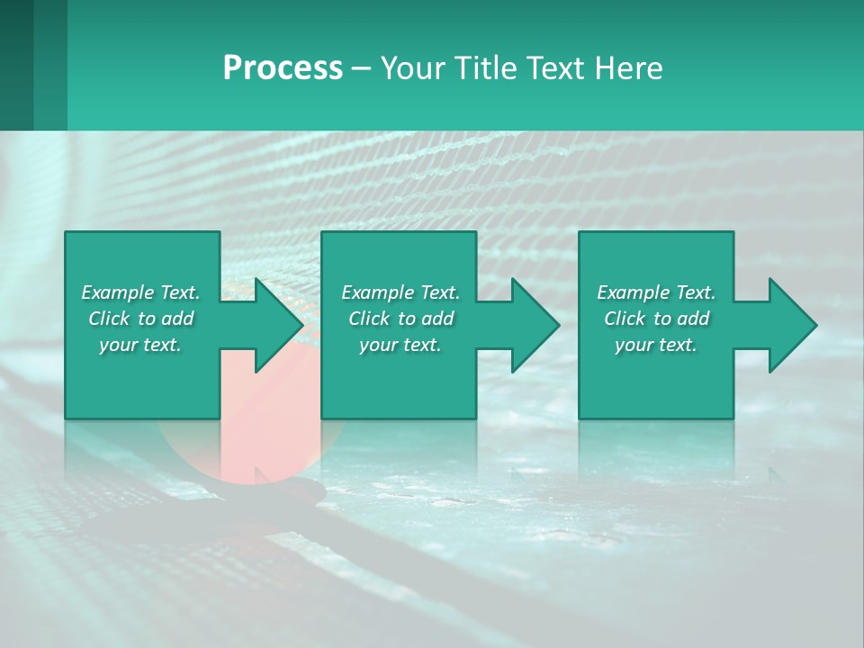 A Tennis Racket Sitting On Top Of A Tennis Court PowerPoint Template