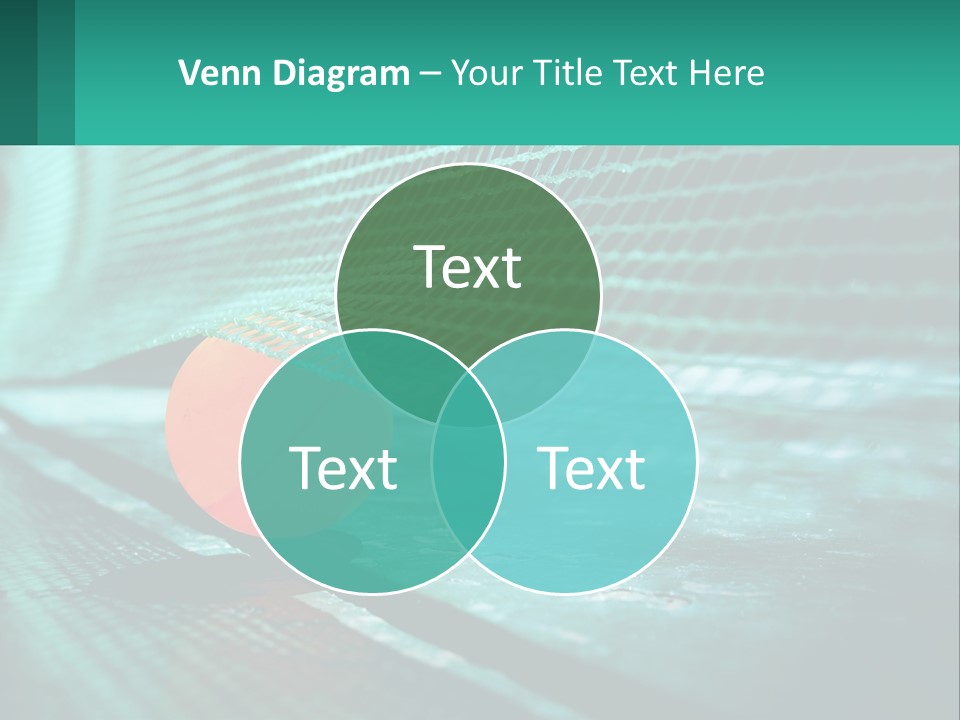 A Tennis Racket Sitting On Top Of A Tennis Court PowerPoint Template