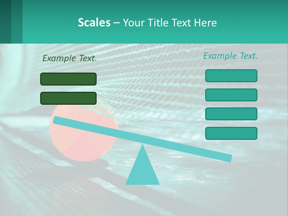 A Tennis Racket Sitting On Top Of A Tennis Court PowerPoint Template