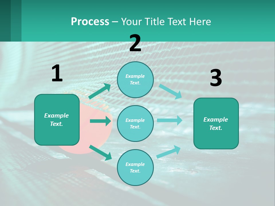 A Tennis Racket Sitting On Top Of A Tennis Court PowerPoint Template