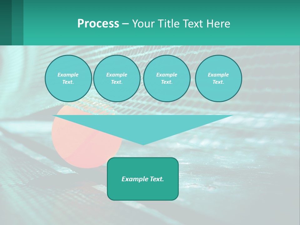 A Tennis Racket Sitting On Top Of A Tennis Court PowerPoint Template