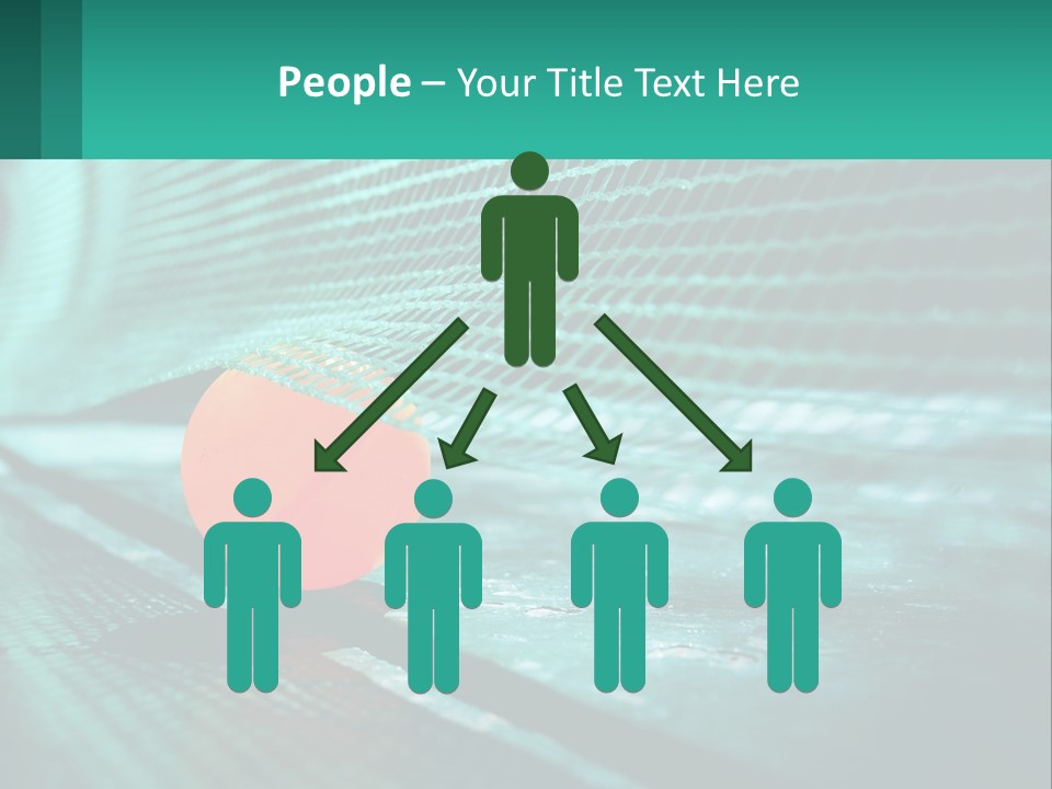 A Tennis Racket Sitting On Top Of A Tennis Court PowerPoint Template