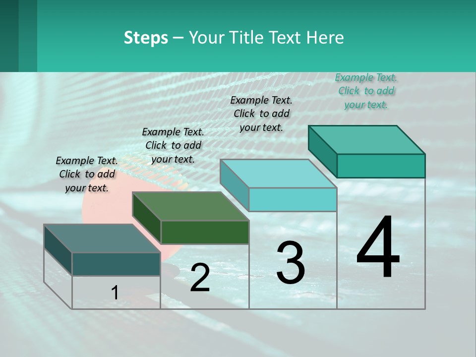 A Tennis Racket Sitting On Top Of A Tennis Court PowerPoint Template