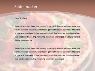 A Pizza With Olives And Pepperoni On It PowerPoint Template