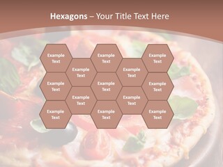 A Pizza With Olives And Pepperoni On It PowerPoint Template