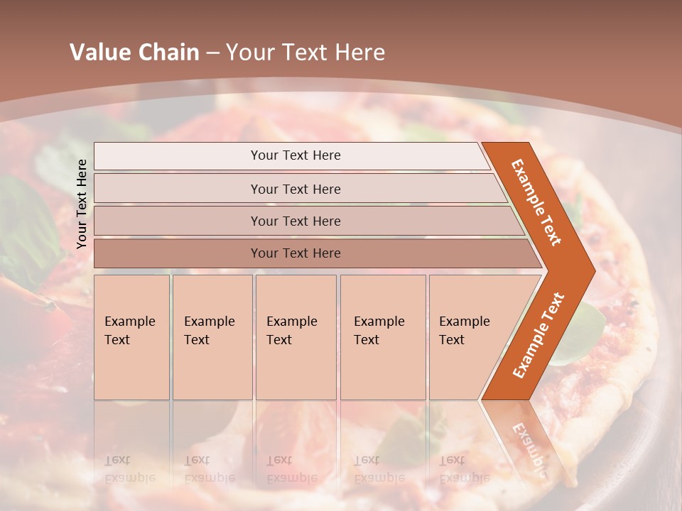 A Pizza With Olives And Pepperoni On It PowerPoint Template