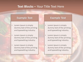 A Pizza With Olives And Pepperoni On It PowerPoint Template