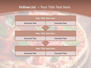 A Pizza With Olives And Pepperoni On It PowerPoint Template