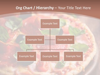 A Pizza With Olives And Pepperoni On It PowerPoint Template