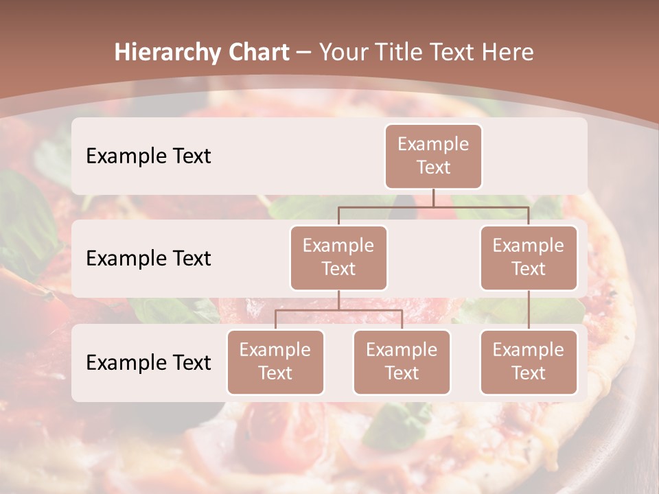 A Pizza With Olives And Pepperoni On It PowerPoint Template