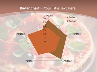 A Pizza With Olives And Pepperoni On It PowerPoint Template