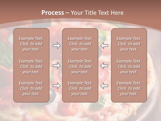 A Pizza With Olives And Pepperoni On It PowerPoint Template