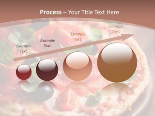 A Pizza With Olives And Pepperoni On It PowerPoint Template