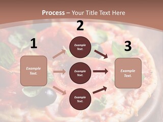 A Pizza With Olives And Pepperoni On It PowerPoint Template