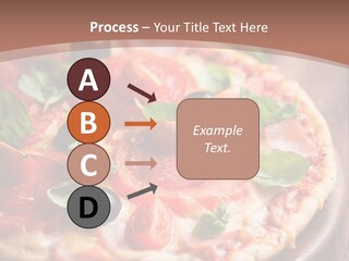 A Pizza With Olives And Pepperoni On It PowerPoint Template