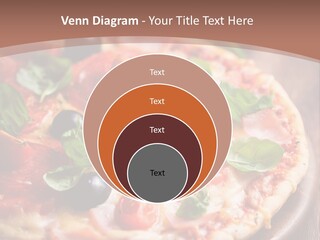 A Pizza With Olives And Pepperoni On It PowerPoint Template