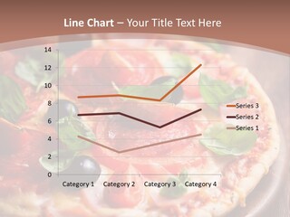 A Pizza With Olives And Pepperoni On It PowerPoint Template