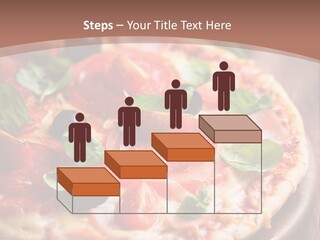 A Pizza With Olives And Pepperoni On It PowerPoint Template