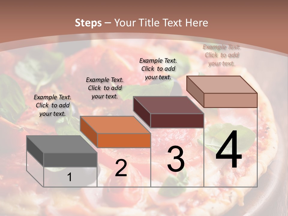 A Pizza With Olives And Pepperoni On It PowerPoint Template
