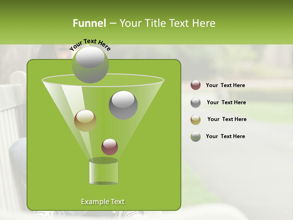 A Woman Sitting On A Bench Reading A Book PowerPoint Template