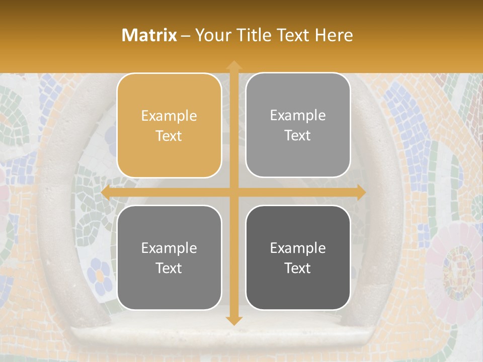 A Wooden Door In The Center Of A Colorful Wall PowerPoint Template