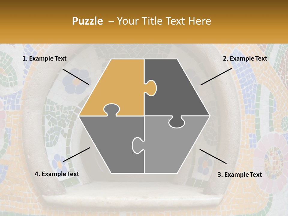 A Wooden Door In The Center Of A Colorful Wall PowerPoint Template